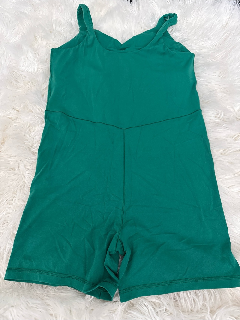 aerie Green Sleeveless Romper